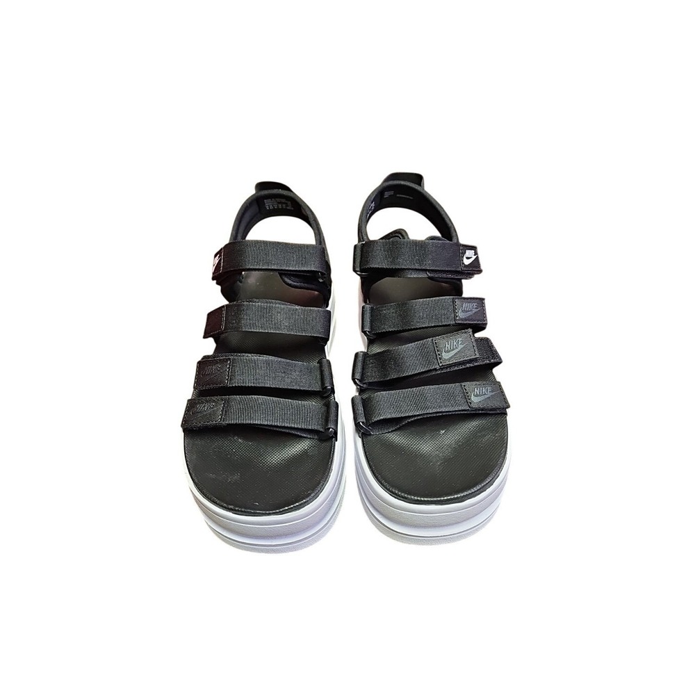 Nike Icon Classic Sandals Slides Shoes DH0224-001 Black / White Womens Sz 11 New
